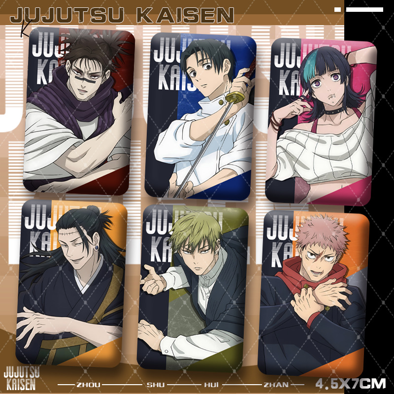 Premium Anime Merchandise - Jujutsu Kaisens Premium Square Double‑Flash Badge